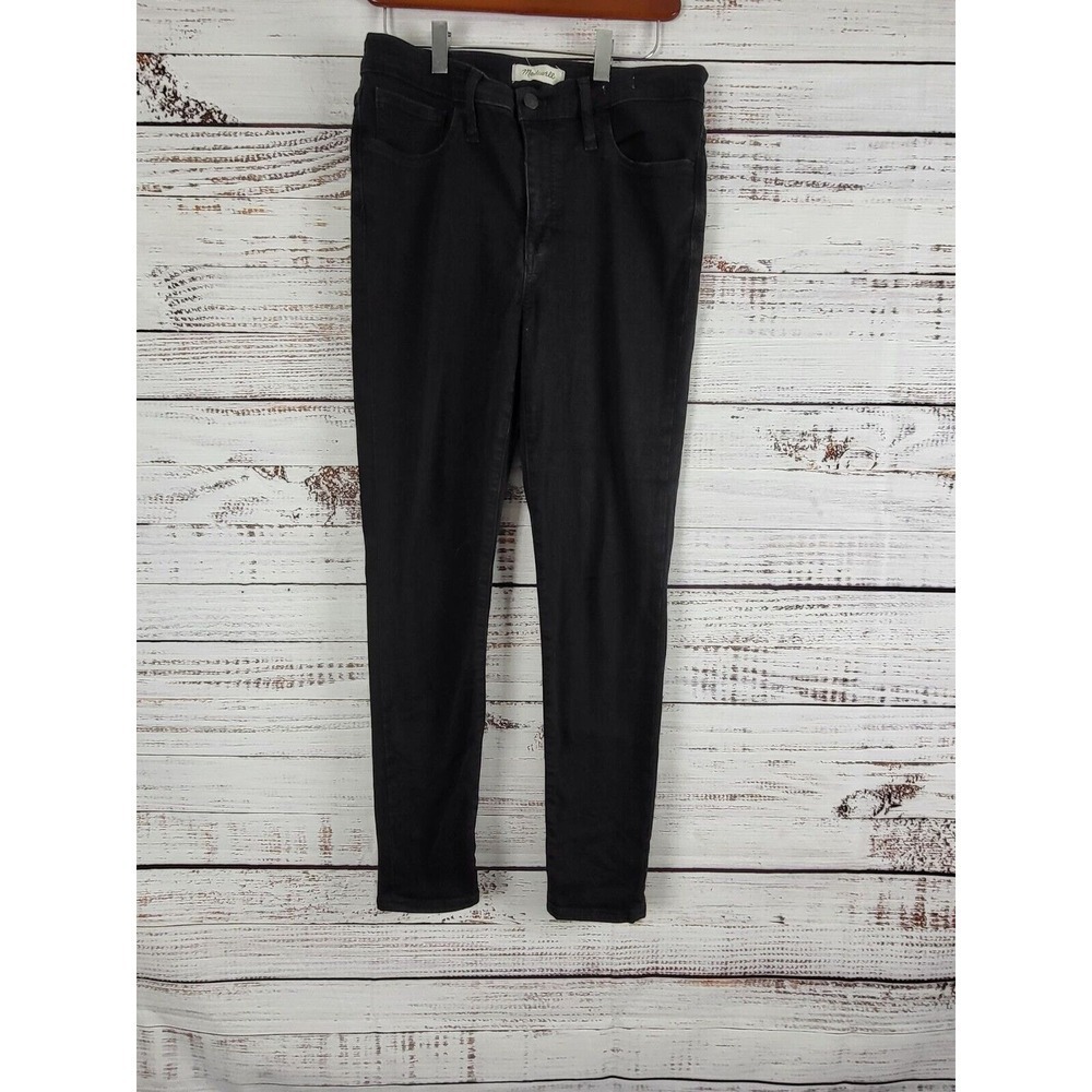 Madewell‎ Roadtripper Jeans 29 Womens Black Skinny Leg Mid Rise Bottoms